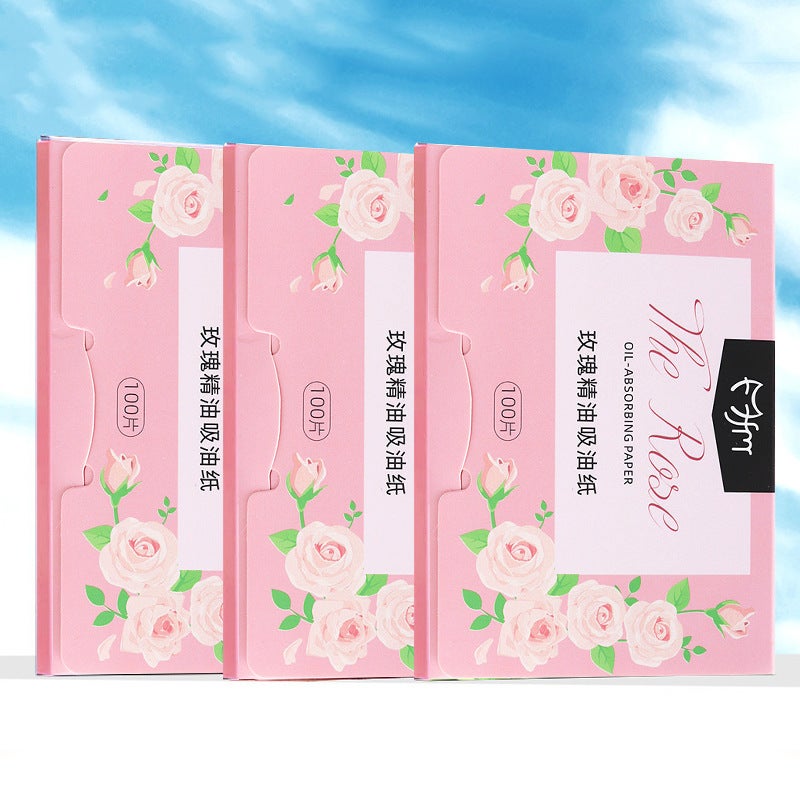 /10Y Oil-Absorbing Paper Ad1S74-Rose Style Facial Wipes Portable Facial Tissue For Men To Remove Oil From The Face - Image 3
